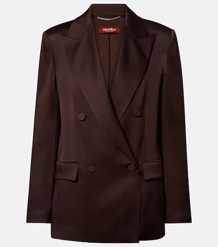 Arca double-breasted satin blazer - Max Mara - Modalova