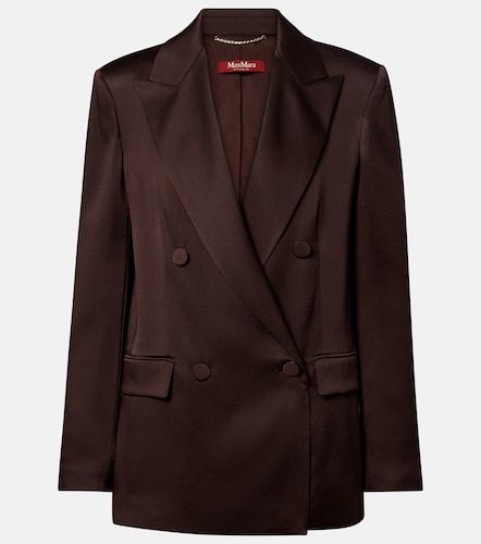 Arca double-breasted satin blazer - Max Mara - Modalova