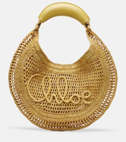 Summer Banana raffia shoulder bag - Chloe - Modalova