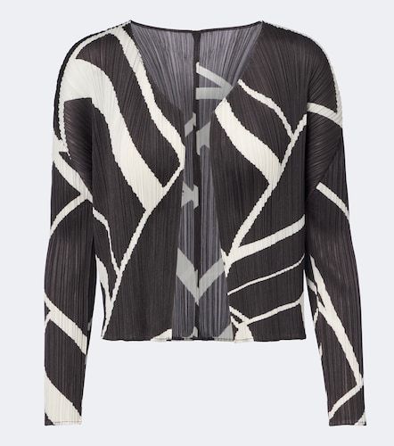 Cárdigan Fold Line estampado plisado - Pleats Please Issey Miyake - Modalova