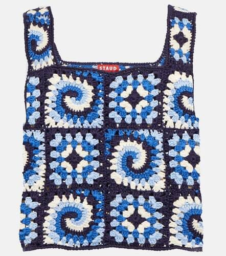 Psychedelic cotton crochet top - Staud - Modalova