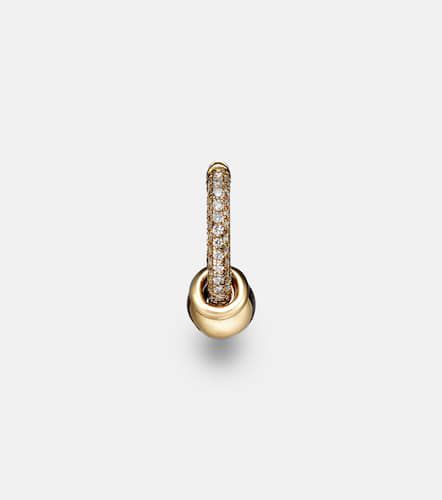 Piercing 14kt single earring with diamonds - Rainbow K - Modalova