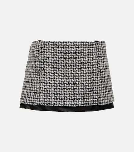 Miu Miu Houndstooth wool miniskirt - Miu Miu - Modalova