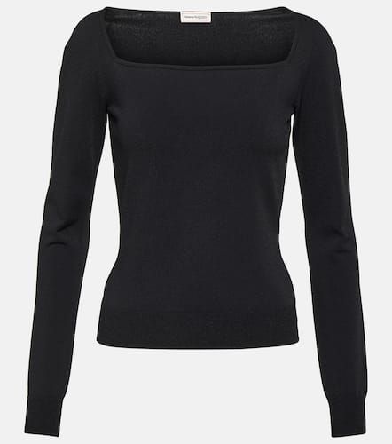 Alexander McQueen Top aus Jersey - Alexander McQueen - Modalova