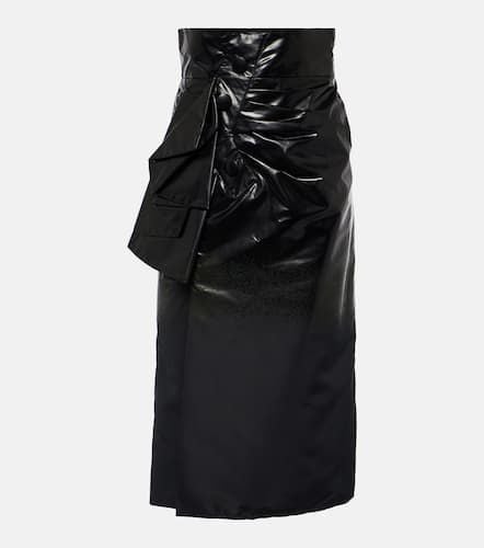 High-rise draped midi skirt - Maison Margiela - Modalova