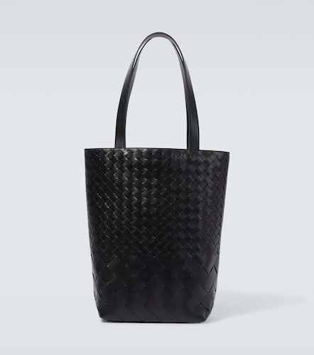 North-South Small Intrecciato leather tote bag - Bottega Veneta - Modalova