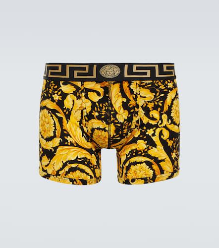 Barocco cotton-blend boxershorts - Versace - Modalova
