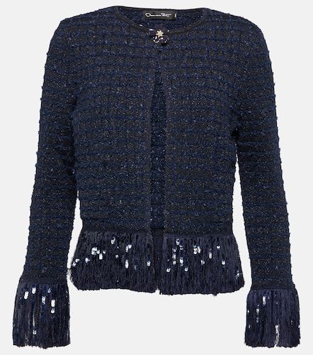 Fringed tweed jacket - Oscar de la Renta - Modalova