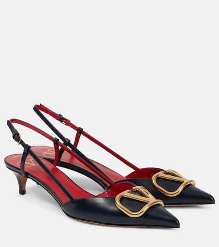 VLogo Signature leather slingback pumps - Valentino Garavani - Modalova