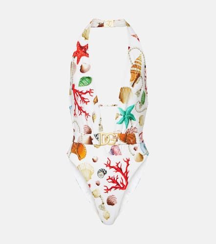 Capri printed halterneck swimsuit - Dolce&Gabbana - Modalova