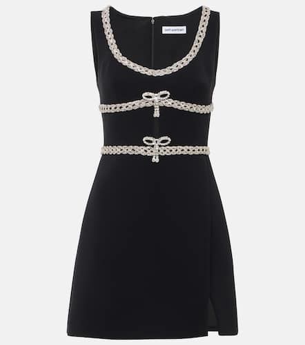 Crystal-embellished crepe minidress - Self-Portrait - Modalova