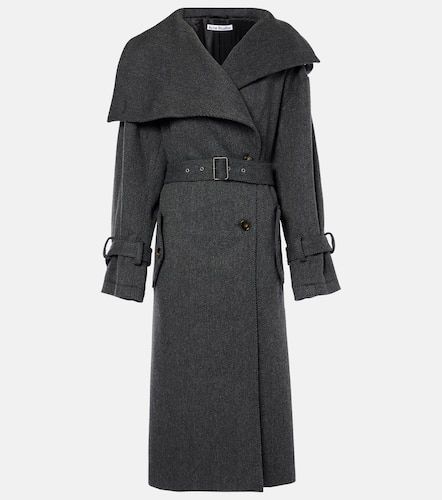 Herringbone belted wool-blend coat - Acne Studios - Modalova