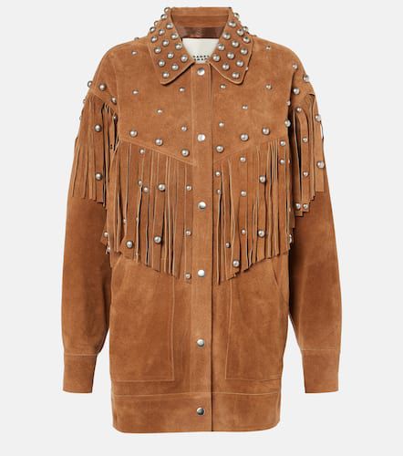 Fenzy embellished fringed suede jacket - Isabel Marant - Modalova