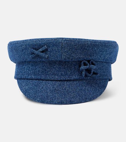 Gorra newsboy de denim adornada - Ruslan Baginskiy - Modalova