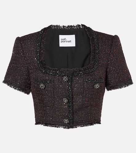 Self-Portrait Top in tweed - Self-Portrait - Modalova