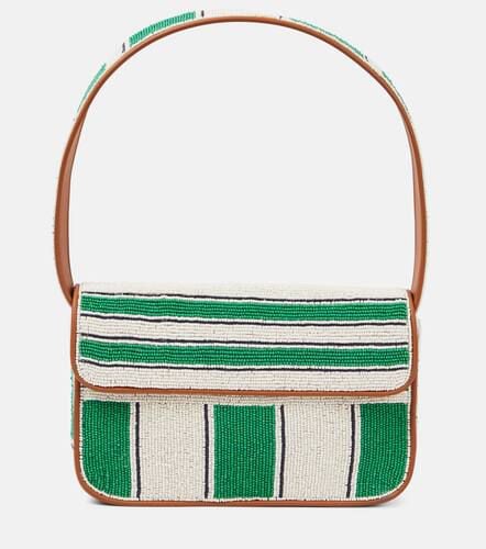 Tommy striped beaded shoulder bag - Staud - Modalova