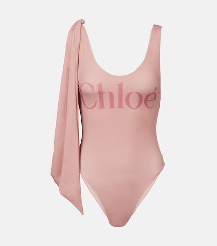 Chloé Costume intero annodato con logo - Chloe - Modalova