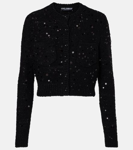 Sequined wool-blend cardigan - Dolce&Gabbana - Modalova