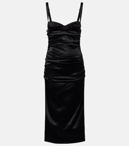 Ruched satin bustier dress - Dolce&Gabbana - Modalova