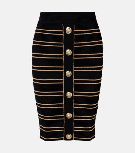 Balmain Falda acanalada a rayas - Balmain - Modalova