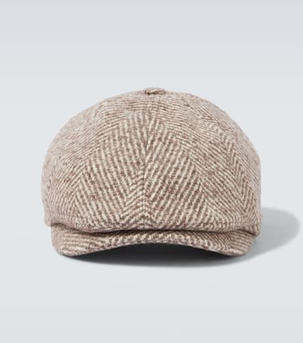 Wool and alpaca wool-blend newsboy cap - Brunello Cucinelli - Modalova