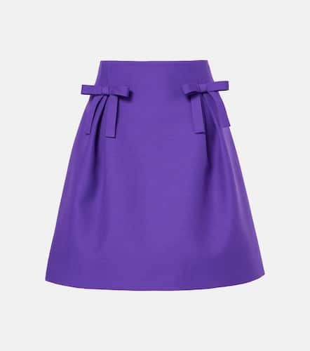 Crepe Couture bow-detail miniskirt - Valentino - Modalova