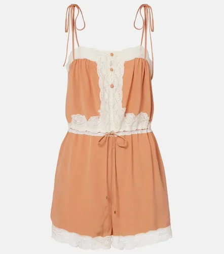 Chloé Mono de seda con encaje - Chloe - Modalova