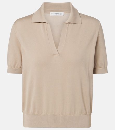 Pullover polo Clay in cotone e seta cropped - Altuzarra - Modalova