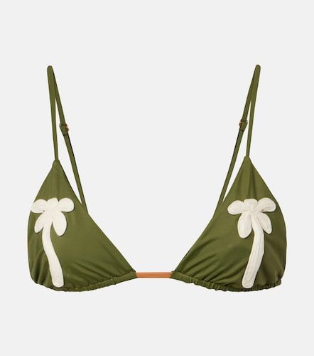 Embroidered bikini top - Johanna Ortiz - Modalova