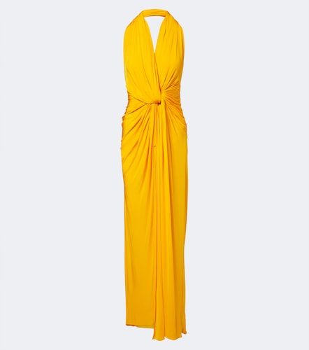 Draped halterneck jersey gown - Alex Perry - Modalova