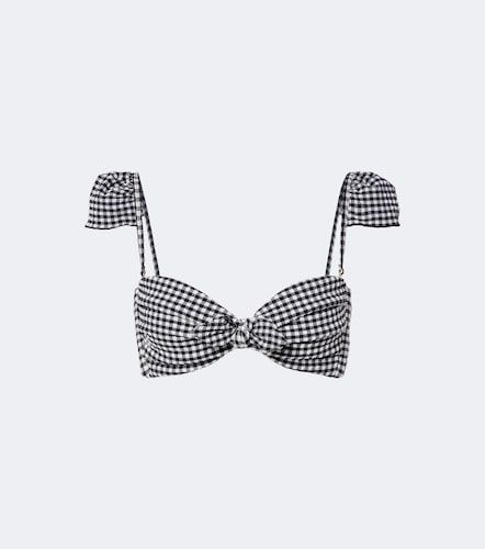 Cabana gingham seersucker bikini top - Montce - Modalova