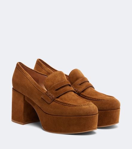 Jenna suede loafer pumps - Gianvito Rossi - Modalova