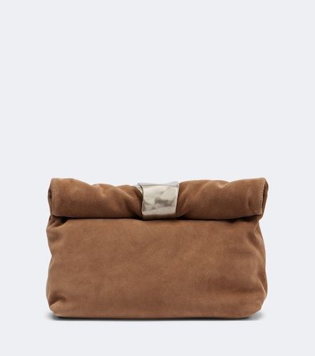 Staud Puff Small suede clutch - Staud - Modalova