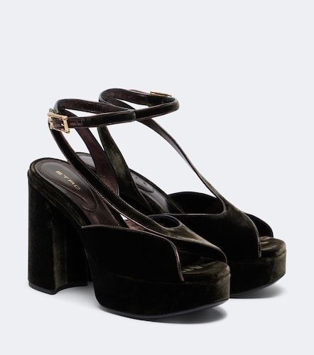 Etro Velvet platform sandals - Etro - Modalova