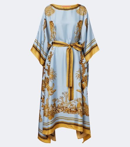 Square printed silk twill kaftan - La DoubleJ - Modalova