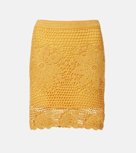 Minifalda Agnes de croché de algodón floral - Simkhai - Modalova