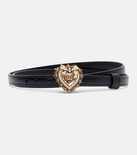 Cintura Devotion in pelle - Dolce&Gabbana - Modalova