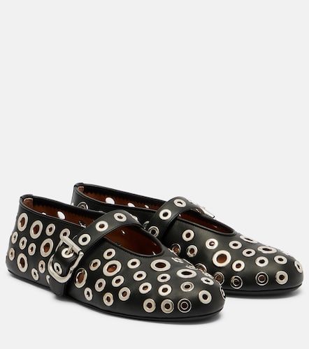 Alaia Studded leather ballet flats - Alaia - Modalova