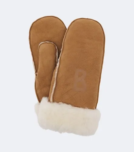 Shearling-lined suede mittens - Bogner - Modalova