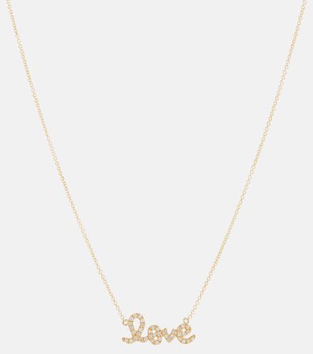 Love 14kt necklace with diamonds - Sydney Evan - Modalova