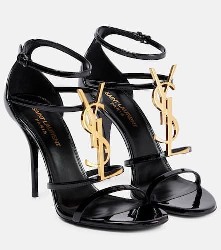 Cassandra 100 leather sandals - Saint Laurent - Modalova