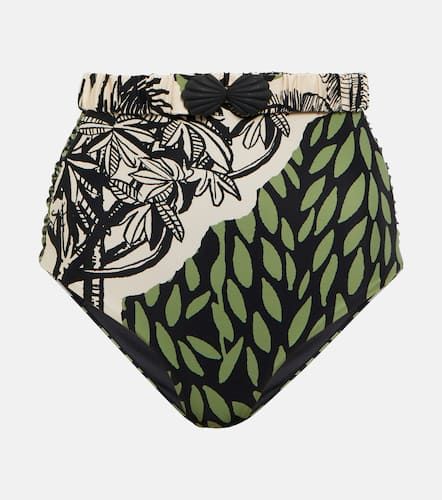 High-rise printed bikini bottoms - Johanna Ortiz - Modalova