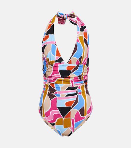 Le Reve printed halterneck swimsuit - Rebecca Vallance - Modalova