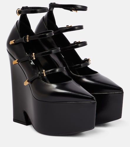 Pumps Tempest in pelle con platform - Versace - Modalova