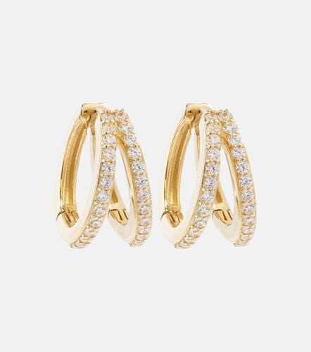 Time 10kt yellow earrings with diamonds - Stone and Strand - Modalova