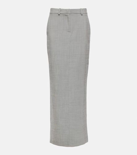 Checked wool maxi skirt - Alessandra Rich - Modalova