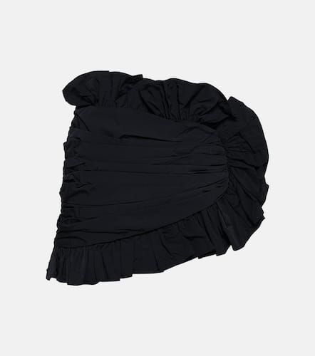 Ruffle-trimmed asymmetric miniskirt - Area - Modalova