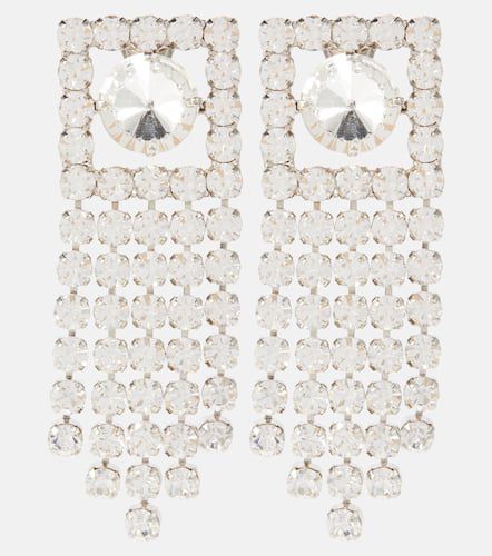 Crystal-embellished drop earrings - Alessandra Rich - Modalova