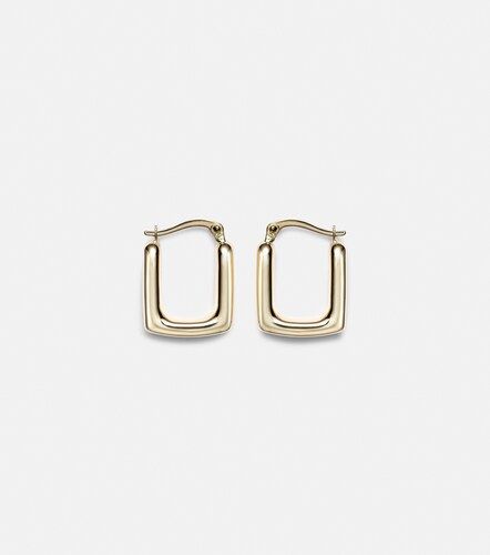 Pendientes de aro Squared Off de oro de 14 ct - Stone and Strand - Modalova
