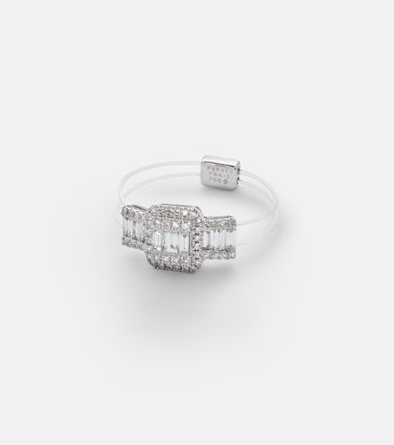 Persée Anillo Floating de oro blanco de 18 ct con diamantes - Persee - Modalova